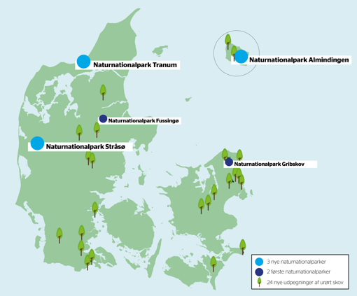 Übersicht 5 neue Nationalparks