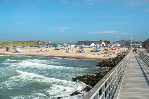 Die Promenade von Nr. Vorupør