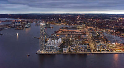 Neue Fähren, neue Brücke, neues Hochhaus