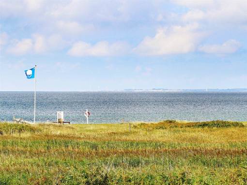 Blaue Fahne auf Langeland