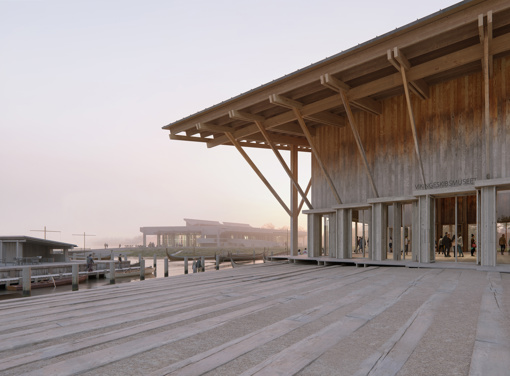 Der Neubau im Wikingerschiffsmuseum in Roskilde