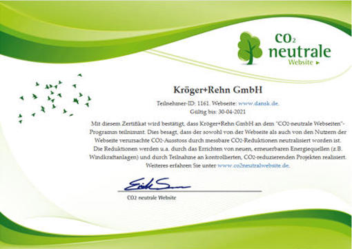 CO2-neutrale Website