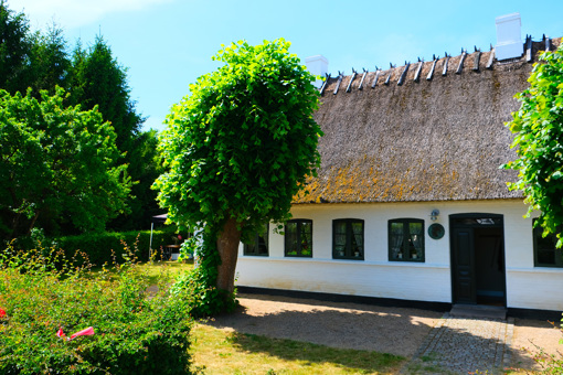Das Carl Nielsens Barndomshjem von außen betrachtet