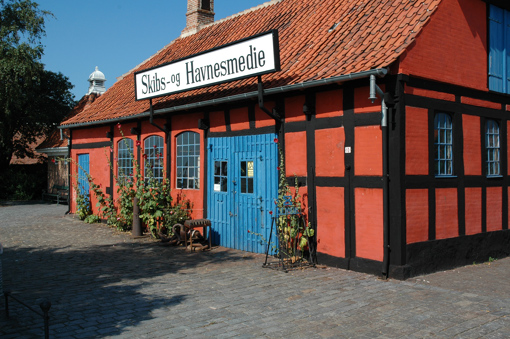 Die hübsche alte Hafenschmiede in Rønne