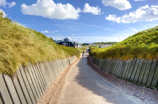 Weg zum Strand in Søndervig