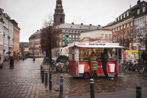 Würstchenwagen in Kopenhagen