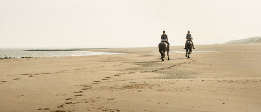 Am Strand reiten