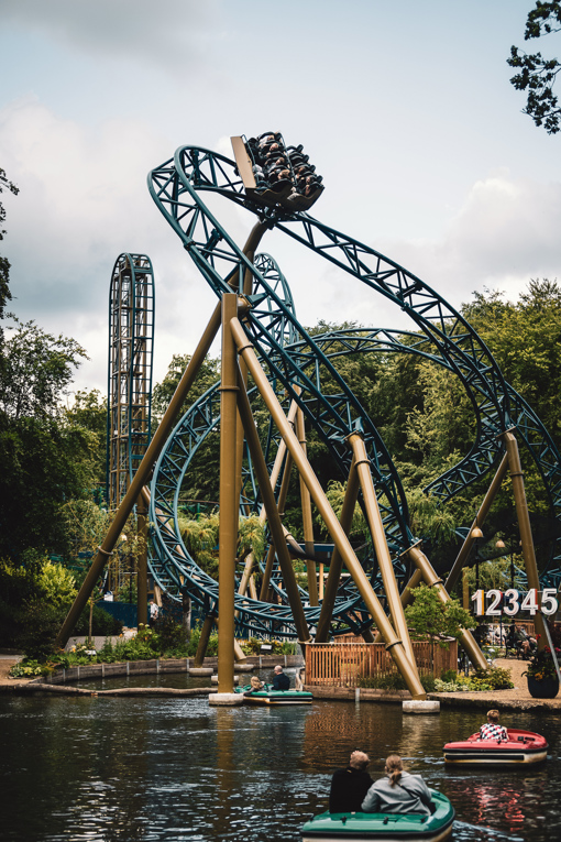 Achterbahn im Tivoli Friheden