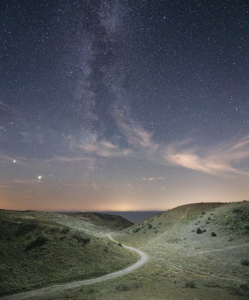 Sternenhimmel in der Nacht auf Samsö