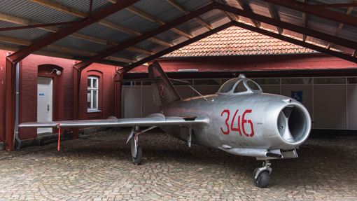 Die alte MiG-15 mit der ein polnischer Pilot nach Bornholm floh