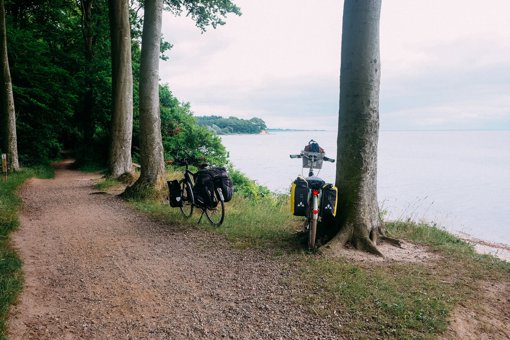 Mit dem Fahrrad unterwegs bei Sønderborg
