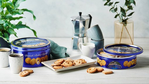 Die blaue Dose von Royal Dansk