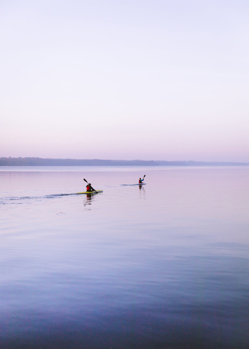 Kajakfahren auf dem See Esrum