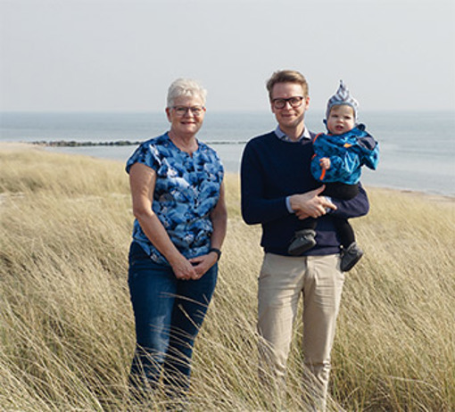 Birthe Høst und ihr Sohn Morten 